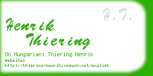 henrik thiering business card